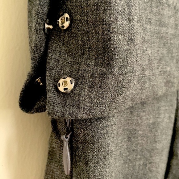 J Crew Gray Sleeveless Wool Sheath Dress. Size OP - Picture 4 of 12